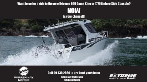 Warren Hay Marine Extreme Boats demo day